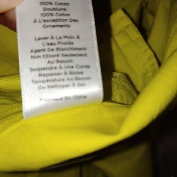 Talbots sunny yellow ruffle v-neck sleeveless top size small - Picture 12 of 12